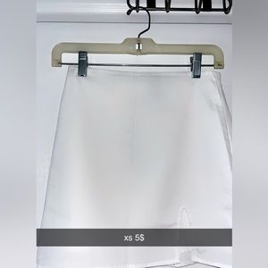 white skirt